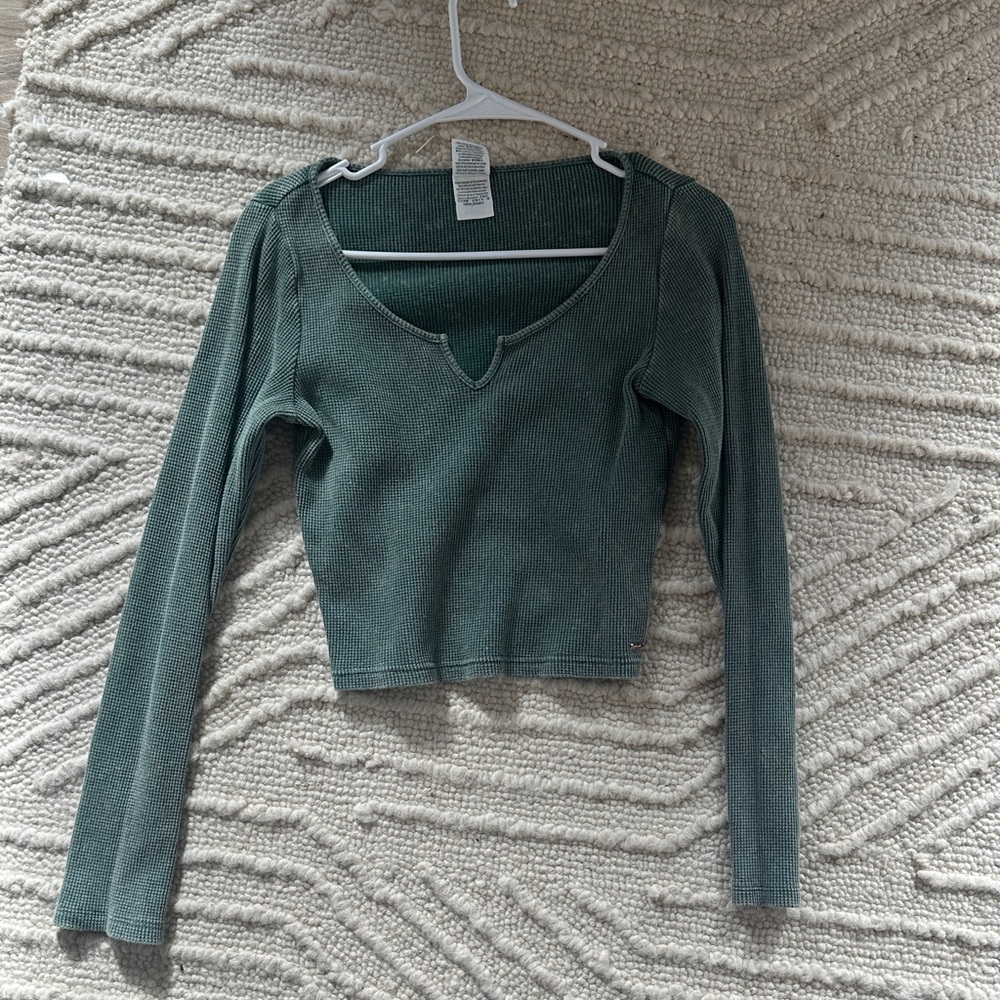 PINK Victoria's Secret Teal Crop Top